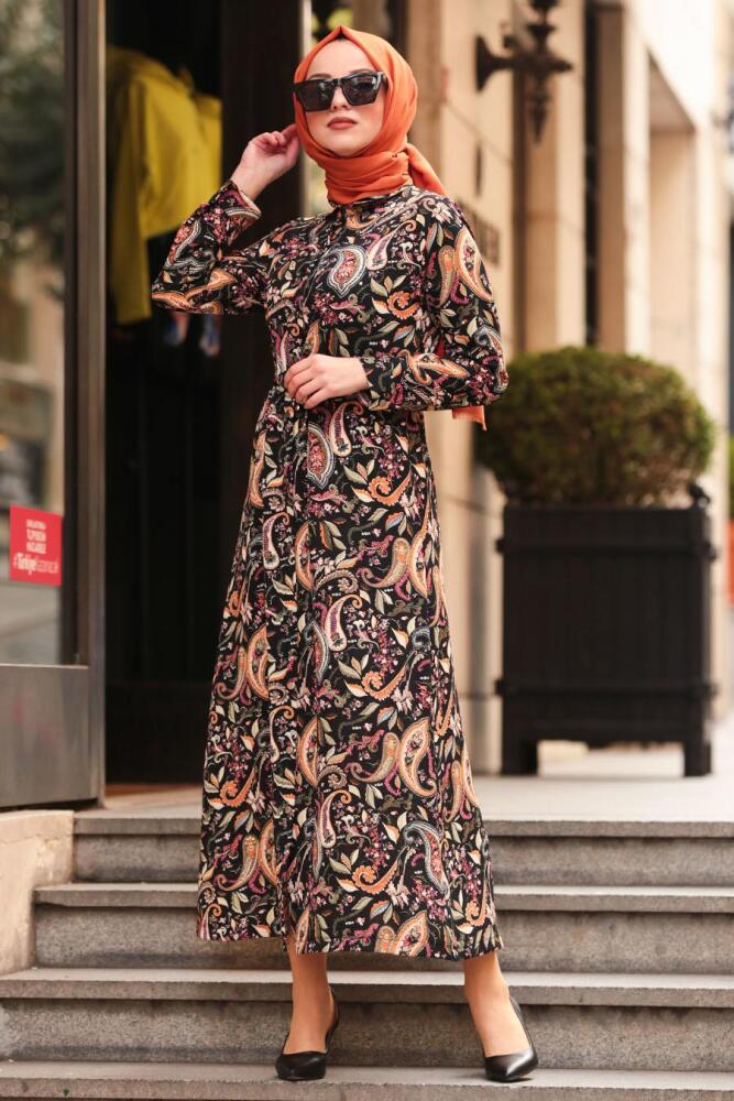 A motifs - Nayla Collection - Tunique Hijab 2033DSN - 1