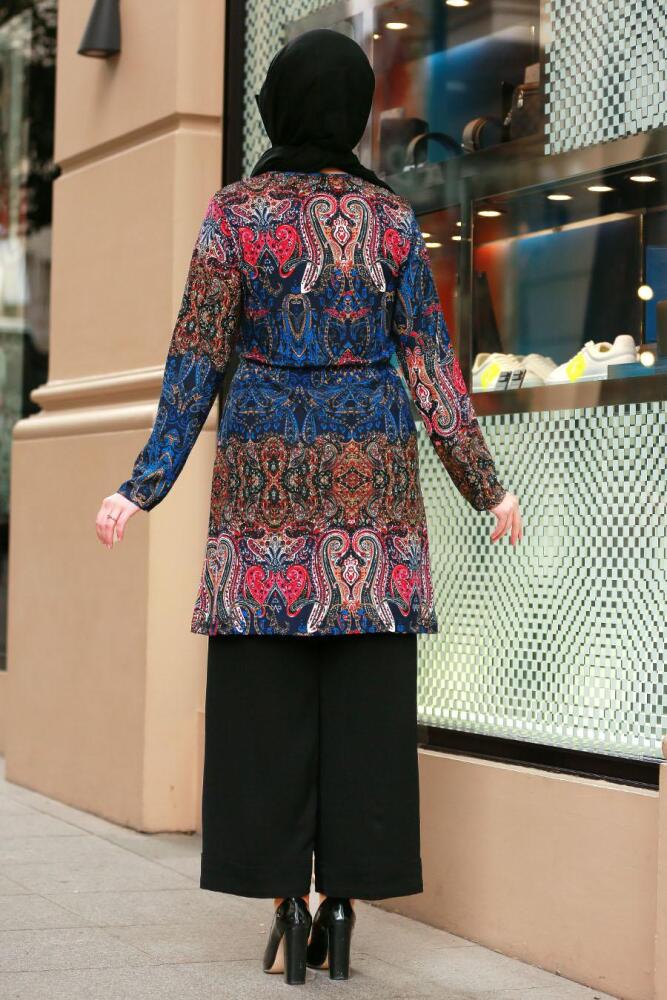 A motifs- Nayla Collection - Tunique Hijab 40771DSN - 2