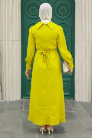 Acıdıc Yellow Dress 3420AS - Thumbnail