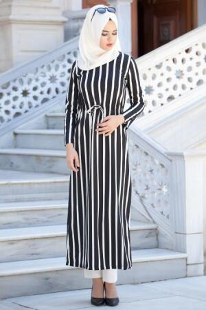 Afra - Black Hijab Dress 2067S - 1