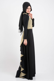 Afra - Black Hijab Tunic 2302S - Thumbnail
