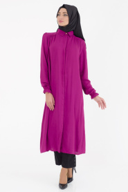 Afra - Fuchsia Hijab Tunic 1058F - Thumbnail