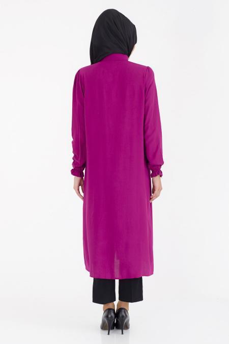 Afra - Fuchsia Hijab Tunic 1058F - 3