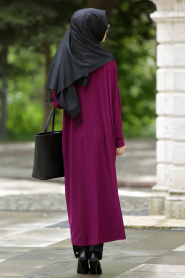 Afra - Fuchsia Turkish Hijab 1046F - Thumbnail