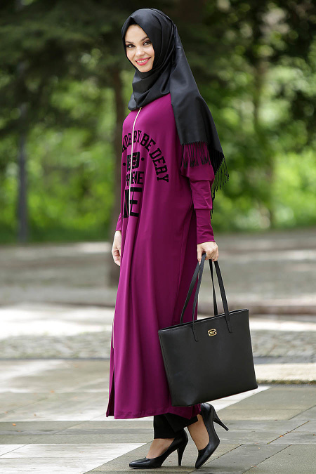 Afra - Fuchsia Turkish Hijab 1046F