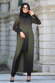 Afra - Khaki Hijab Tunic 2228HK - Thumbnail