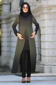 Afra - Khaki Hijab Tunic 2228HK - Thumbnail