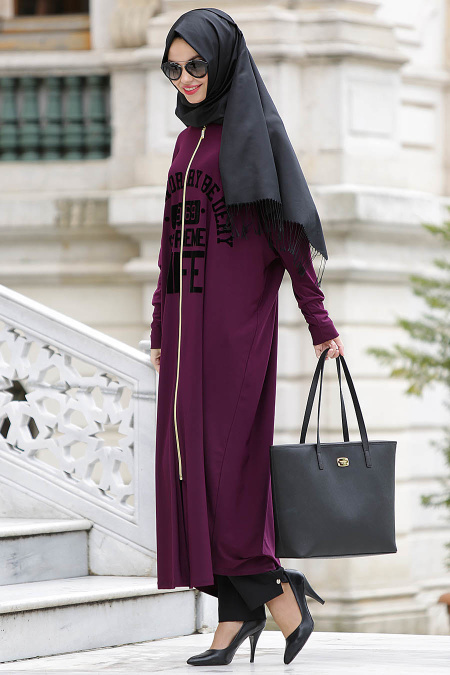 Afra - Plum Color Turkish Hijab 1046MU