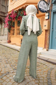 Almond Green Hijab Overalls 2896CY - Thumbnail