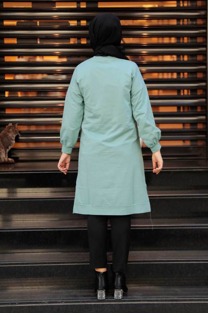 Almond Green Hijab Tunic 16020CY - 2