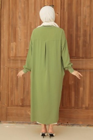 Almond Green Hijab Tunic 6319CY - Thumbnail