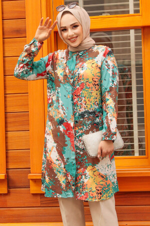 Almond Green Modest Tunic 25023CY - 3