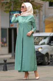 Almond Green - Nayla Collection - Combinaison Hijab 4145CY - Thumbnail