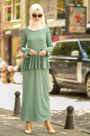 Almond Green - Nayla Collection - Double Ensemble 20750CY - 1