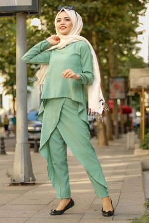 Almond Green - Nayla Collection - Double Ensemble 4146CY - 1