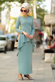 Almond Green - Nayla Collection - Hijab Suit 10280CY - Thumbnail
