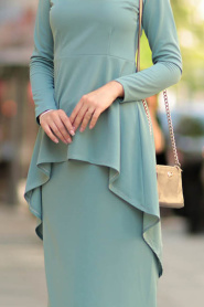 Almond Green - Nayla Collection - Hijab Suit 10280CY - Thumbnail