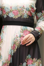 Almond Green - Nayla Collection - Robe Hijab 100432CY - Thumbnail
