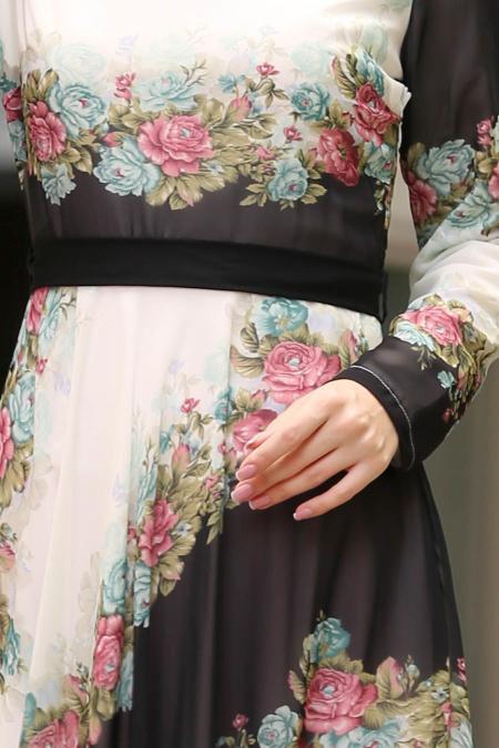 Almond Green - Nayla Collection - Robe Hijab 100432CY - 2