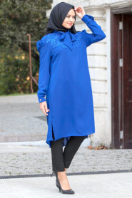 Aramis - Sax Blue Hijab Tunic 853SX - Thumbnail