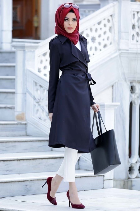 Aramiss - Black Hijab Coat 7046S