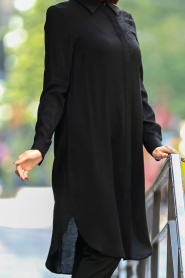 Aramiss - Black Hijab Tunic 852S - Thumbnail