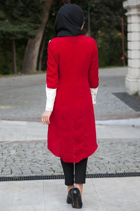 Aramiss - İkili Bordo Tunik 831BR - 4