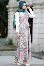 Aramiss - Pattern Hijab Dress 7045-01DSN - Thumbnail
