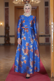 Aramiss - Tile Hijab Dress 1704-02KRMT - Thumbnail