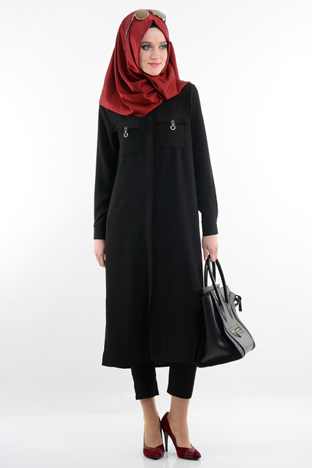 Asiyan - Black Hijab Tunic 2001S