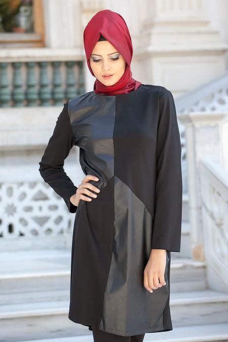 Asiyan - Black Hijab Tunic 2098S - 2