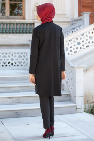 Asiyan - Black Hijab Tunic 2098S - Thumbnail