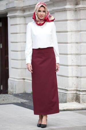 Asiyan - Claret Red Hijab Skirt 0400BR - 1