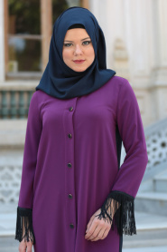 Asiyan - Fuchsia Hijab Tunic 2198F - Thumbnail