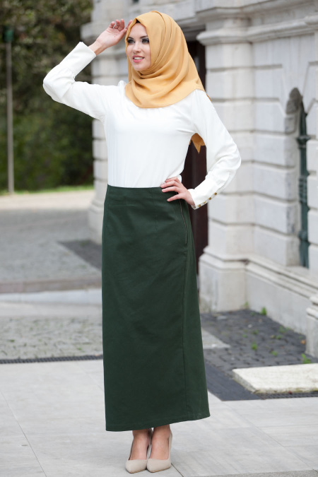 Asiyan - Green Hijab Skirt 0400Y