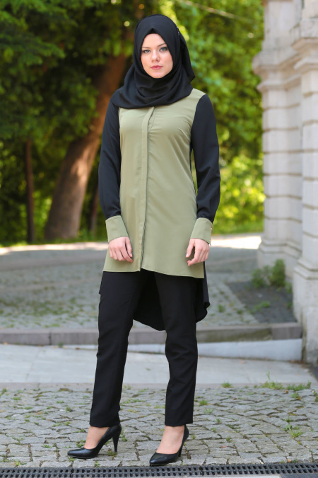 Asiyan - Green Hijab Tunic 2181Y