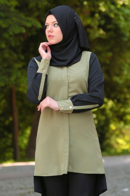 Asiyan - Green Hijab Tunic 2181Y - 2