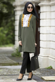 Asiyan - Khaki Hijab Tunic 2021HK - Thumbnail