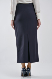 Asiyan - Navy Blue Hijab Skirt 4506L - Thumbnail