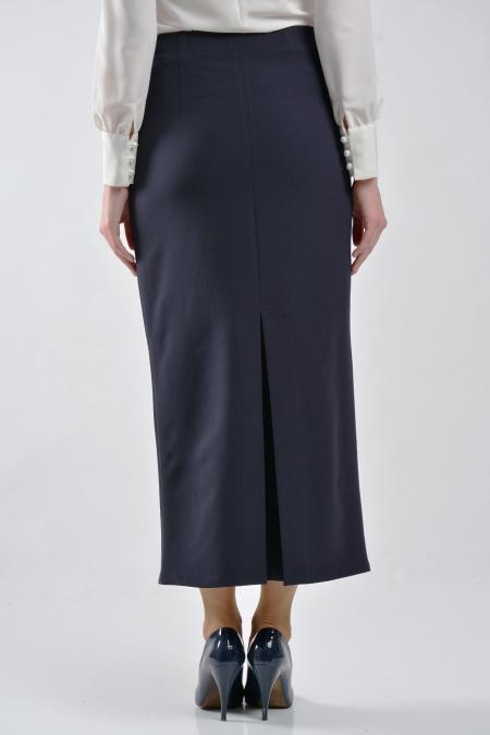 Asiyan - Navy Blue Hijab Skirt 4506L - 3