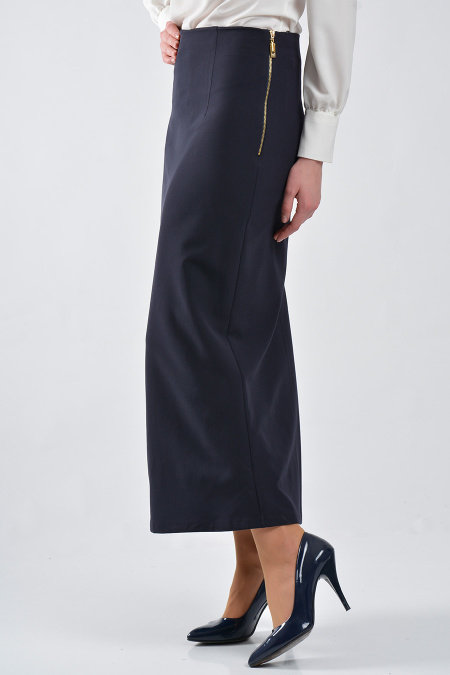 Asiyan - Navy Blue Hijab Skirt 4506L
