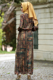 Asiyan - Pattern Hijab Dress 7032DSN - Thumbnail