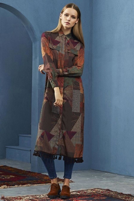 Asiyan - Pattern Hijab Tunic 2038DSN