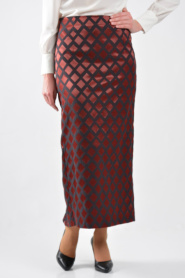 Asiyan - Tile Hijab Skirt 0401KRMT - Thumbnail
