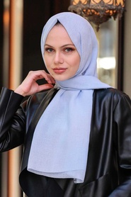 Baby Blue Hijab Shawl 43270BM - Thumbnail