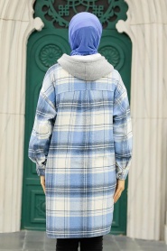 Baby Blue Hijab Tunic 30062BM - Thumbnail