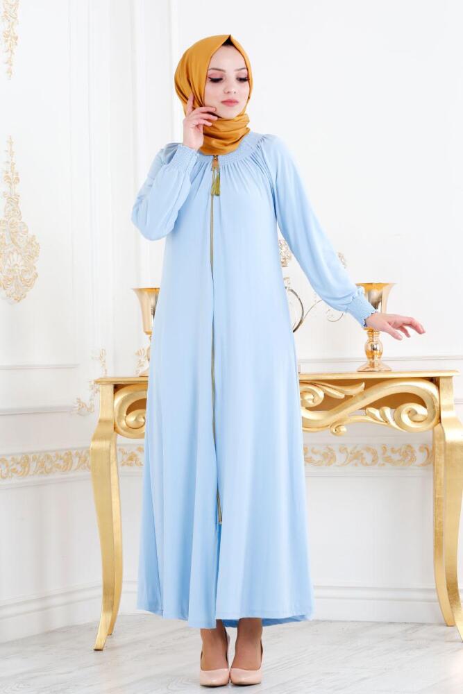 Bébé Bleu-Nayla Collection -Abaya Turque 5220BM - 1