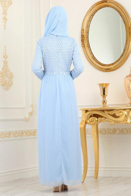 Bébé Bleu- Nayla Collection - Robe Hijab 100420BM - 2