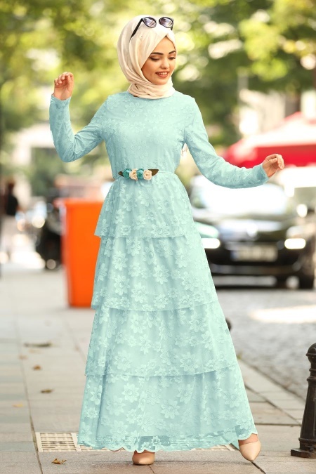 Bébé Bleu - Nayla Collection - Robe Hijab 100422BM