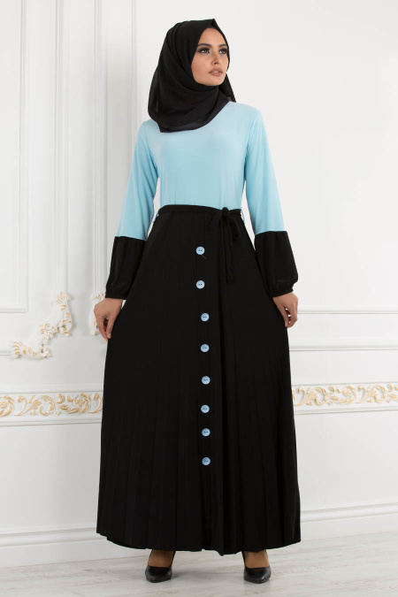 Bébé Bleu - Nayla Collection - Robe Hijab 18025BM